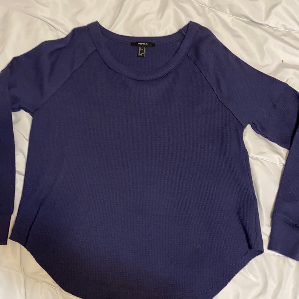 blue long sleeve